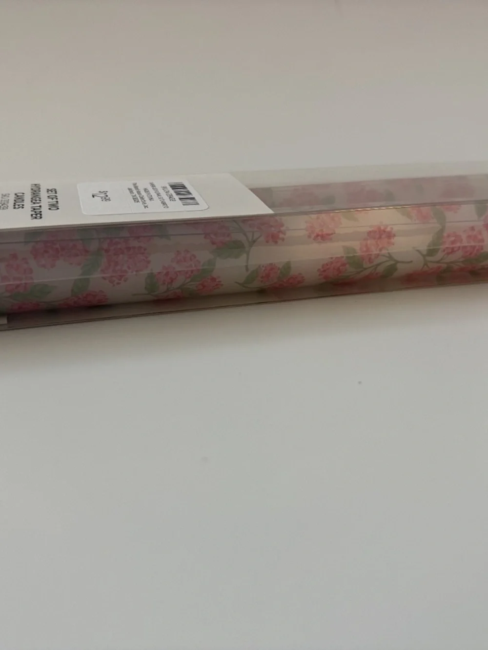 New Kirkland's Pink Hydrangea Taper Candles Timer Flameless 9 Inch (8 total)